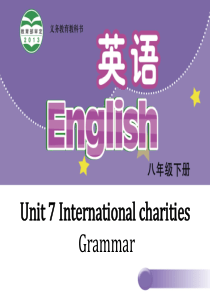 2017-2018学年牛津八年级英语下册Unit-7-InternationaCharities-G