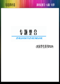 与名师对话2014高考化学苏教版总复习教师用书配套专题整合课件专题七化学反应速率与化学平