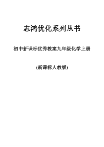 初中新课标优秀教案九年级化学上册162页