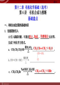 化学高考一轮复习课件第12章第6讲有机合成与推断高中化学课件