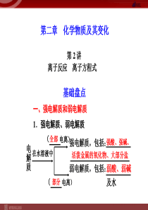 化学高考一轮复习课件第2章第2讲离子反应离子方程式高中化学课件