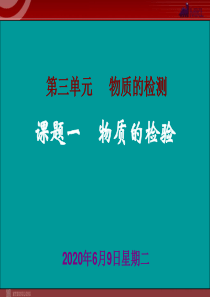 物质的检测第一课时高中化学课件