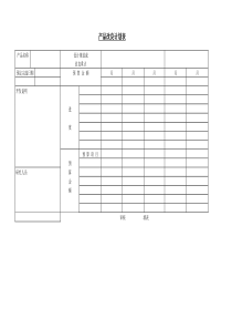 产品改良计划表word表格表单模板