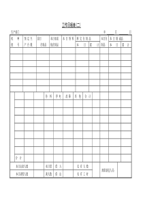 工作日报表二word表格表单模板