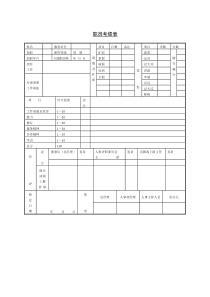 第五节职员考绩表word表格表单模板