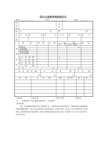 第十一节国外出差费用明细word表格表单模板