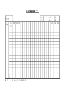 第四节计件工资控制表二word表格表单模板