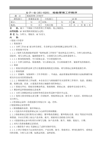 制药企业质量保证部(QC)管理规程（DOC 46页）