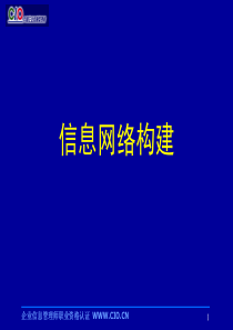 高级企业信息管理师信息网络构建课程课件(XXXX年3月)