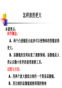 教科版小学科学六年级下册14怎样放得更大PPT课件1