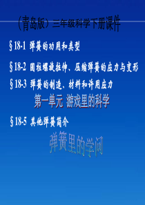 青岛小学科学三年级下册4弹簧里的学问PPT课件1