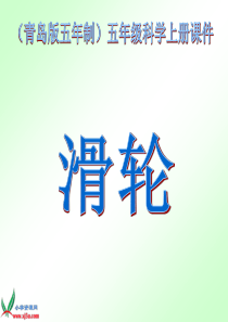 青岛小学科学五年级上册21滑轮PPT课件1