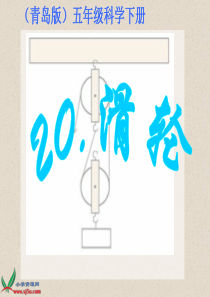 青岛小学科学五年级下册20滑轮PPT课件3