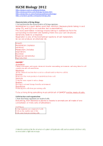 IGCSE-Biology(生物)