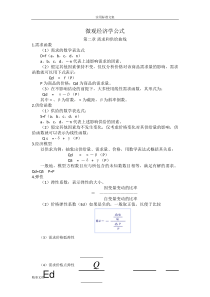 微观经济学公式汇总情况