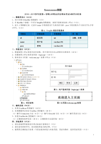 JSP期末考试上机考试