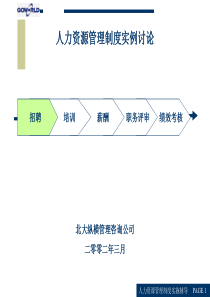 北大纵横－人力资源管理制度实施操作指导(ppt66)