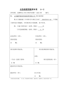 土建施工应急预案