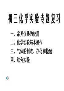 初三化学实验专题复习总结课件