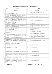 胃肠减压技术评分标准