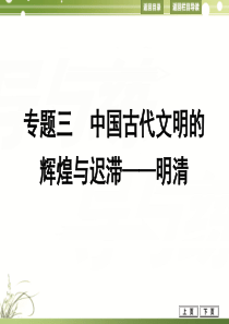 2014届高考历史人民版二轮专题复习专题3中国古代文明的辉煌与迟滞明清2014年高考历