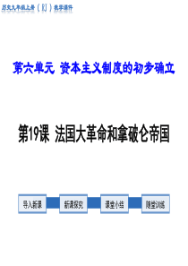 第19课法国大革命和拿破仑帝国