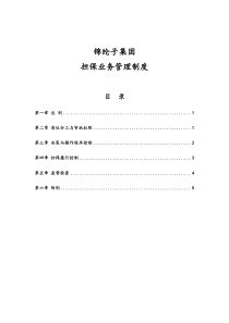 华彩咨询_xx集团锦纶子集团担保业务管理制度（doc7页）