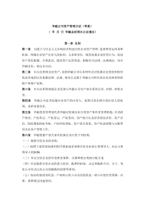 华融公司资产管理办法