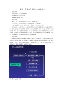 实验--利用遗传算法进行函数优化