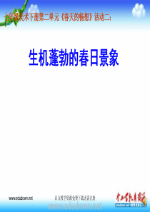 人教版美术七年级下册活动二生机蓬勃的春日景象ppt课件1