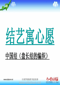 人教版美术九年级上册结艺寓心愿ppt课件1