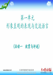 人教版美术八年级上册活动一欣赏与评述ppt课件