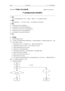 18-产品和服务的放行控制程序