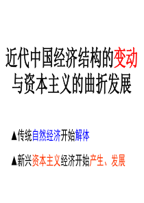 历史：第三单元《近代中国经济结构的变动与资本主义的曲折发展》复习课件(人教版必修二)