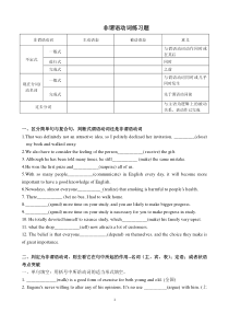 高考英语非谓语动词语法填空和改错精练