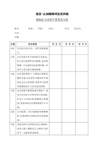 BDAE失语症严重程度分级