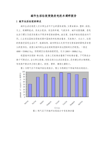 城市生活垃圾焚烧发电技术调研报告