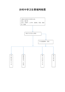沙河中学卫生管理网络图