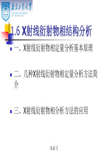 X物相结构分析