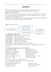 动名词作宾语