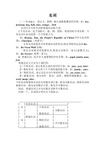 名词单复数讲解