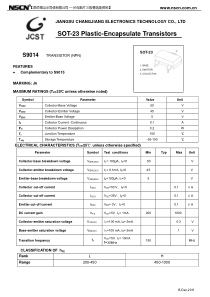 S9014贴片三极管丝印J6