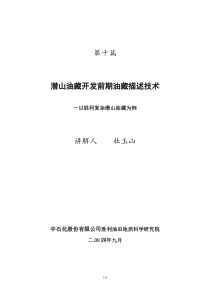 中石化油田开发规划培训班 培训教材第十篇