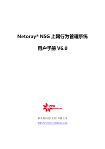 Netoray-NSG-上网行为管理系统用户手册-v6.0