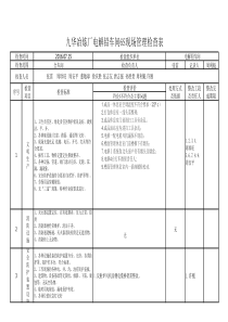 2016年电解铅车间综合检查表-(1)