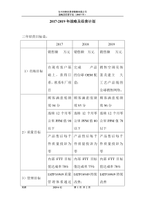 公司中长期经营计划