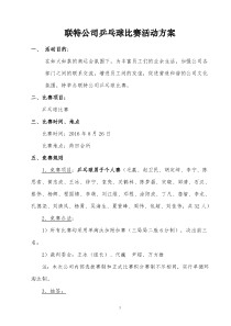 公司乒乓球比赛活动方案(DOC)