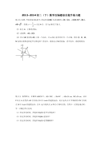 初二(下)压轴题训练