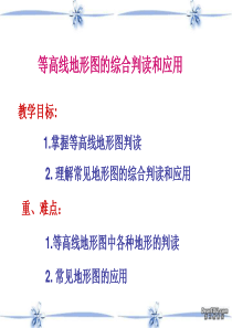 等高线高考地理二轮专题复习等高线地形图课件