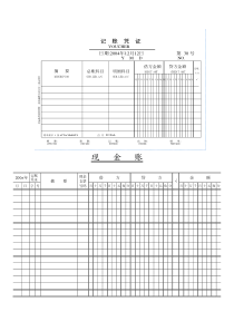 记账凭证及账簿电子版